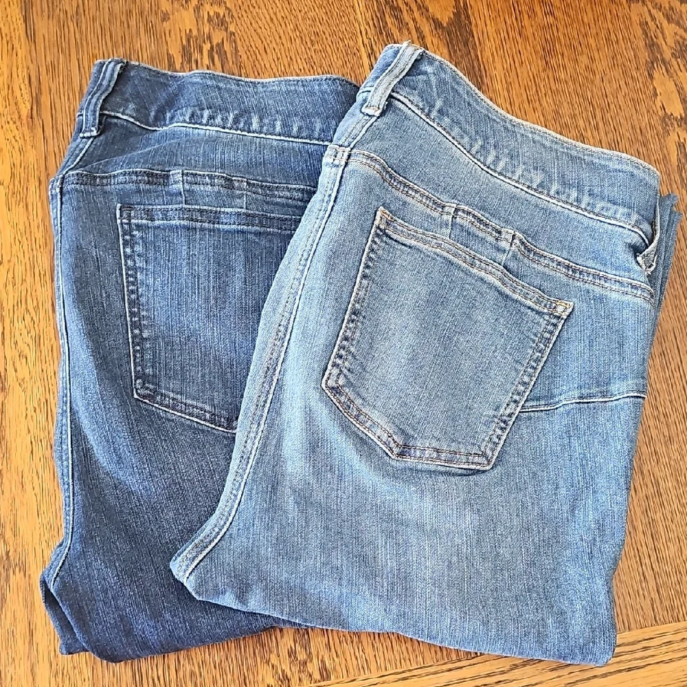 Torrid Bombshell Skinny Blue Denim Jeans with Stonewashed Finish. 2 Pairs - Picture 1 of 2